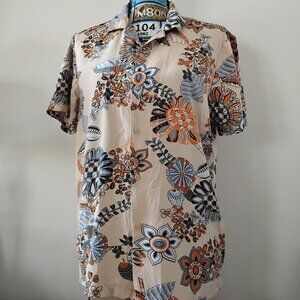 Denim & Flower Ricky Singh Floral Print Camp Shirt